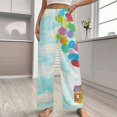 thumbnail image 2 of Up Balloons House Sky Pajamas For Women Loose Retro Night Pajama Pants Comfortable Sleepwear Bottoms Homewear, 2 of 6