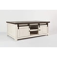 thumbnail image 3 of Jofran Madison Comté Grange Porte Récupérée Pin Ferme Table Basse, 50', Blanc Vintage, 3 of 5