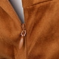 thumbnail image 3 of Sonducket Traje indio retro de gamuza con borlas étnicas para mujer Traje de nativo americano Disfraces de disfraces Caqui METRO, 3 of 6