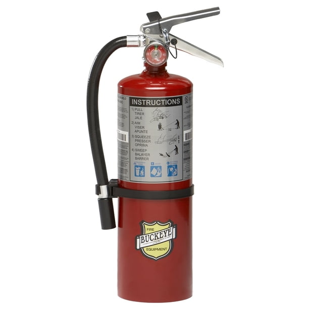 Extintor de incendios Buckeye 10914 ABC de químico seco 2,5 kg 43 x 18 x 9 cm