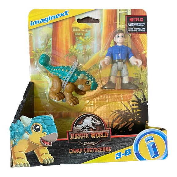 Imaginext Jurassic World Camp Cretaceous Ankylosaurus 'Bumpy' & Ben