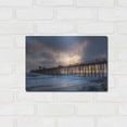thumbnail image 3 of Luxe Metal Art 'Sunset Through Oceanside Pier' by Chris Moyer, Metal Wall Art, 16"x12", 3 of 9
