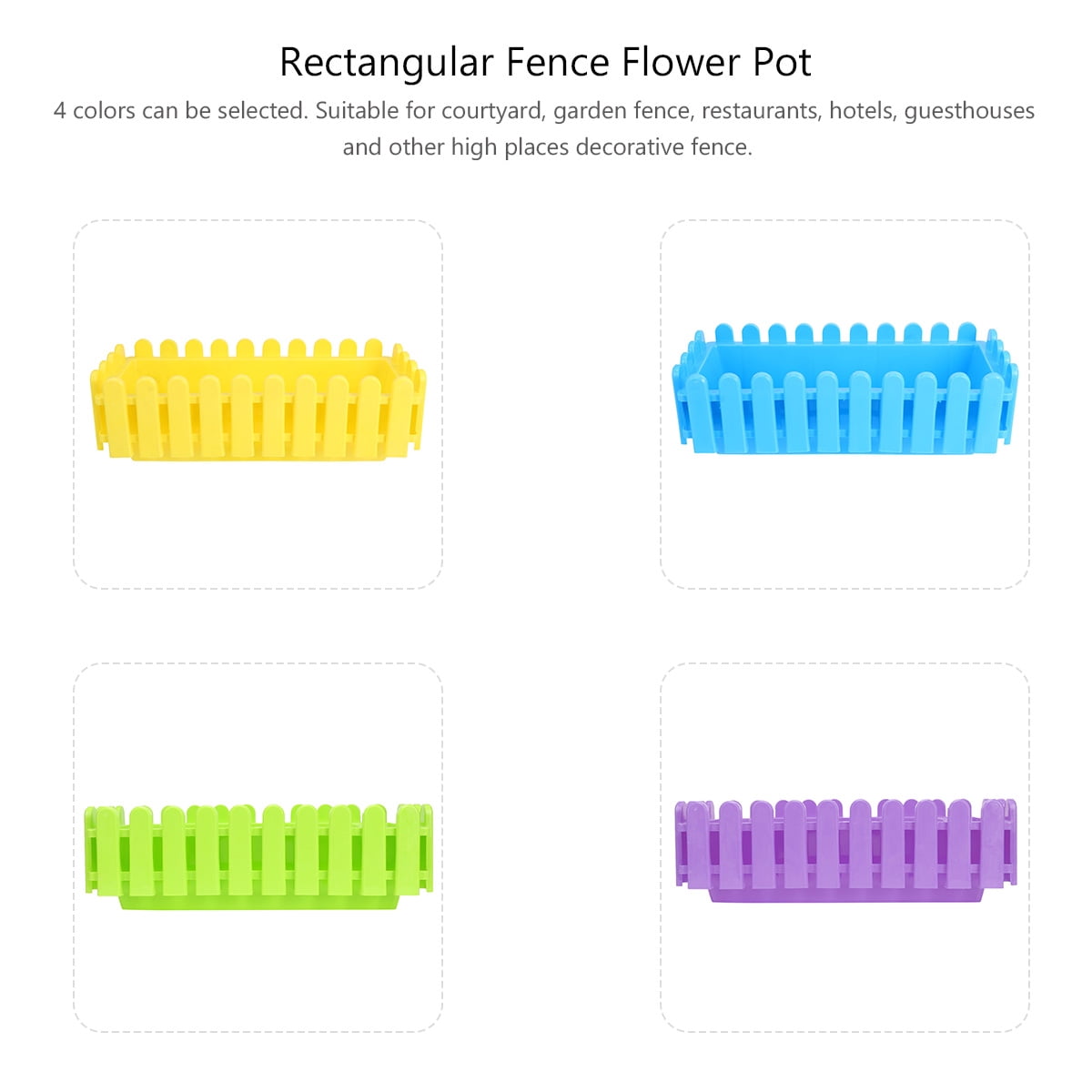 NUOLUX Durable Yellow PP Resin Flower Pot for Garden and Patio 3Pcs