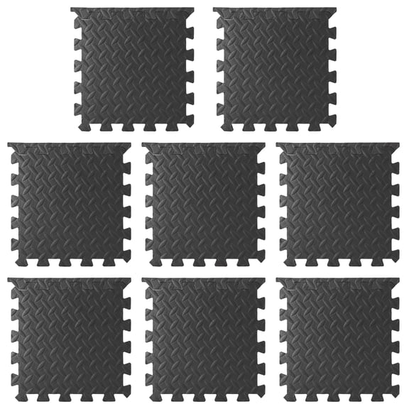 8 Pcs Tapis de Jeu Doux pour Enfants en Mousse EVA, Tapis Emboîtable, Tuiles pour Gym à la Maison, Coussins de Protection pour Plancher, Tapis en Mousse pour Plancher