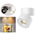 thumbnail image 4 of de tejado giratorios de aluminio Lámpara de Lámpara de tren Ajustable Bulbos de riel commerce business lámpara de pared M Luz blanca cálida 7W, 4 of 9