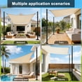 thumbnail image 3 of 2 Pack 12ft Heavy Duty Shade Sail Poles with Spiral Anchor & D-Clamps, for Sun Shade Outdoor, String Lights, Patio, Backyard, Garden, Grassland and Terrace, 3 of 8