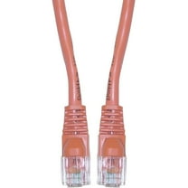 Cat6 Ethernet Cable, 24AWG, RJ45 Gold Plate Connector, ETL, 4 Pair Stranded Copper, Snagless Mold Boot Unshielded Twisted Pair (UTP) Internet Network Patch Cable, 1 Foot, Orange, CableWholesale