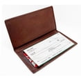 thumbnail image 3 of Genuine Leather Standard Plain Checkbook Cover Long Wallet Men Women, 3 of 4