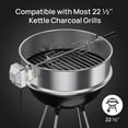 thumbnail image 2 of TURBRO Stainless Steel Rotisserie Ring Kit for 22-Inch Charcoal Kettle Grill - Includes 4W Electric Motor, 5/16" Square Spit Rod, Meat Forks, Counterweight - Ideal for Outdoor BBQ and Gatherings, 2 of 6
