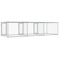 thumbnail image 5 of vidaXL Dog Cage Grey Galvanized Steel 19.7 x 6.6 x 4.9 ft Sturdy, 5 of 6
