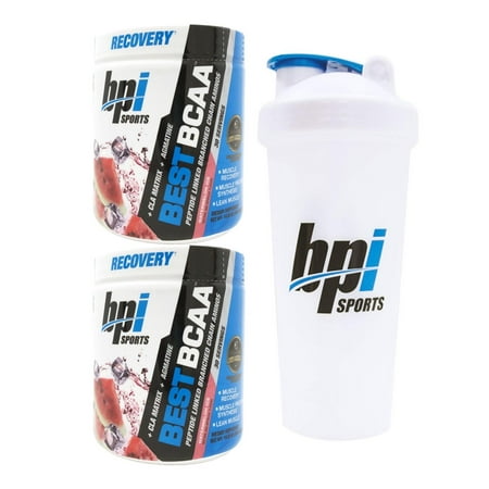 BPI Sports Best BCAA Branched Chain Amino Acids Pack of Two 30 Servings Watermelon with Official BPI