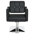 thumbnail image 2 of BarberPub 360° Swivel Hydraulic Salon Chair, Hairstylist Styling Chair, Black, 2 of 9