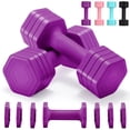 thumbnail image 1 of Set de mancuernas ajustables Equipro de 2 a 5 lb con mango suave de TPU, 1 of 7
