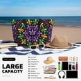 thumbnail image 5 of Wukai Mardi Gras5 Print Zipper Bag,large Beach Tote Bag,Waterproof Sandproof Bag,Grocery and Picnic Tote Travel Bag, 5 of 5