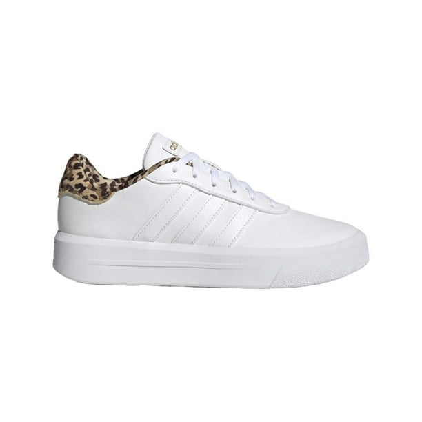 Calzado Adidas Mujer Court Platform GW9786 Blanco Animal