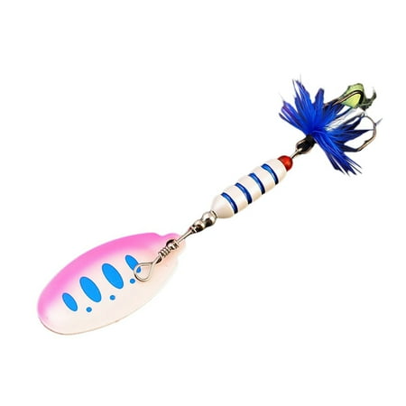 Composite Sequins Rotating Sequins Metal Hand-Cranked Copper Column Three Hook Lueya Bait