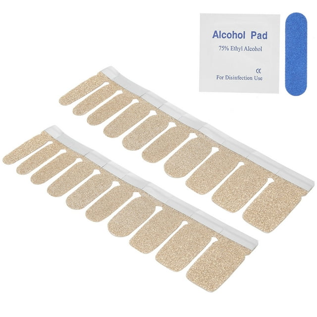 Nail Polish Sticker,20pcs Nail Polish Strip DIY Nail Wraps Adhesion Nail Wraps Sturdy Construction