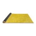 thumbnail image 2 of Ahgly Company Indoor Rectangle Solid Yellow Modern Area Rugs, 2' x 5', 2 of 4