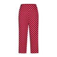 thumbnail image 5 of LEBONYARD Stretch Skinny Jeans Women Comfort Denim,Women Oversized Drying Tight Elastic Comfortable Fitness Pants Yoga Pants Red L, 5 of 5