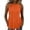 Orange, variant on Peplum Tops for Women Dressy Casual Sleeveless Crew Neck Flowy Shirt Summer Fashion Beach Ruffle Hem Blouse