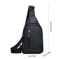thumbnail image 3 of HauiWeiLyai Sling Bag for Women Mens, Large Capacity with USB Charging Port, Small Backpack Sash Bag for Walking Hiking, 3 of 7