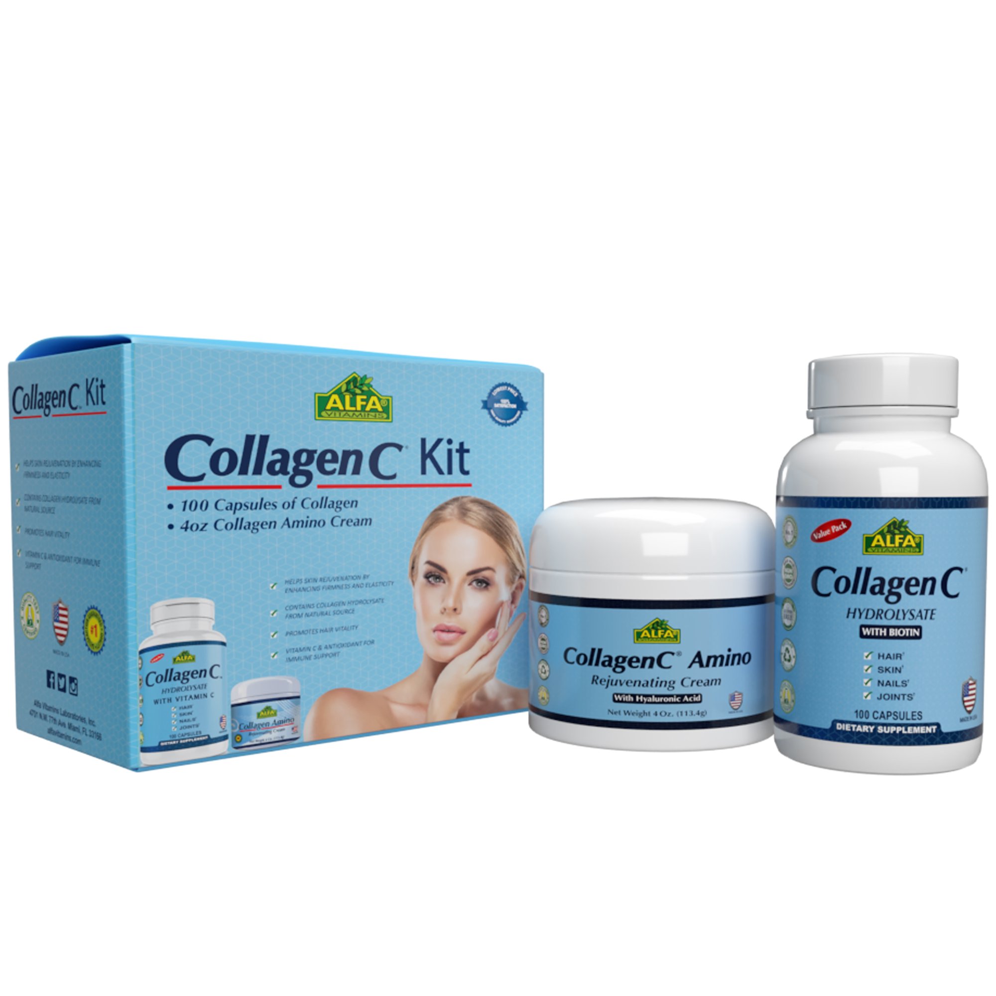 Collagen C® Collagen Kit for Hair-skin-nails-joints - 2 Piece