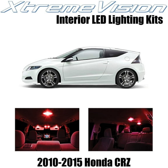 XtremeVision Interior LED for Honda CR-Z 2010-2015 9 pcs Red Interior LED Kit Installation Tool Tool
