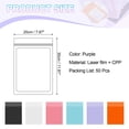 thumbnail image 2 of Uxcell Foil Pouch Bags Packaging Clear Window Resealable Sample Bag for Small Business Party Purple 7.87 x 11.81 inch, 2 of 6