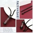 thumbnail image 4 of FaithHeart Hourglass Cremation Necklace for Men Women Black Stainless Steel Urn Ash Holder Perfume Pill Funnel Pendant Jewelry Gift for Bithday Christmas, 4 of 8