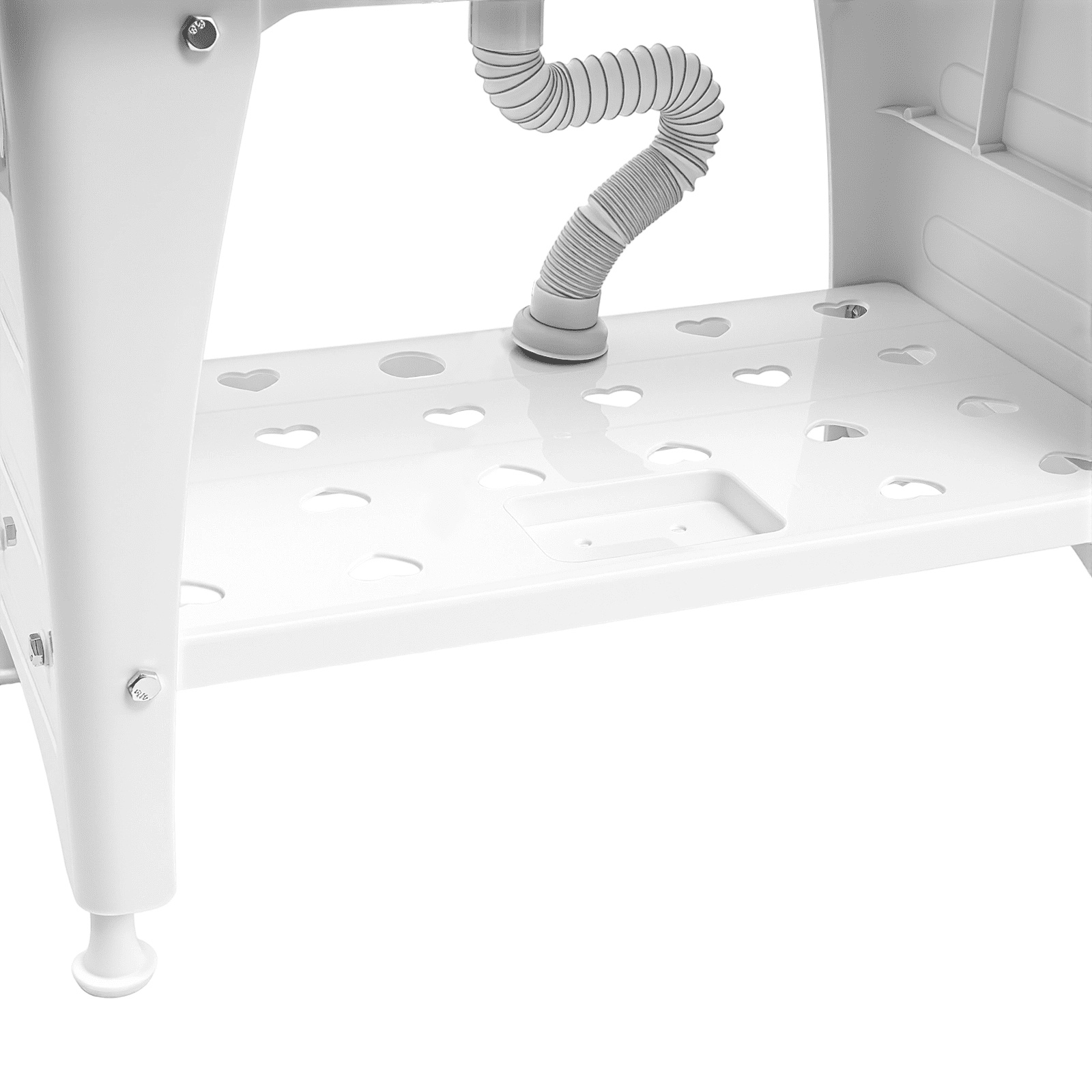 White Utility Sink Laundry Tub Freestanding Laundry Sink With Drainboard+Faucet