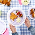 thumbnail image 3 of Set of 20 DISEN Reusable Plastic Paper Plate Holders, Holds 9-inch Plates for Picnics, BBQ, Birthdays, Camping Trips, Parties, Summer Vacation Supplies (White, 10-inch), 3 of 10