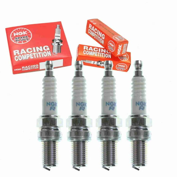 4 pc NGK 5281 Racing Spark Plugs for 1006 5732 661 667 A51R A55R A57C A57R IXU01-31 RA59GC Ignition Wire Secondary