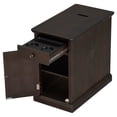 thumbnail image 6 of Yesfashion Vintage End Table Side Table With Drawer USB Ports Night Stands Bedroom Furniture For Bedroom/Living Room/Salon/Office, 6 of 9