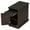 Espresso, variant on Multifunctional End Table With 2 Cup Holders Drawer USB Ports For Small Space (23'' H x 14'' W x 24.3'' D)