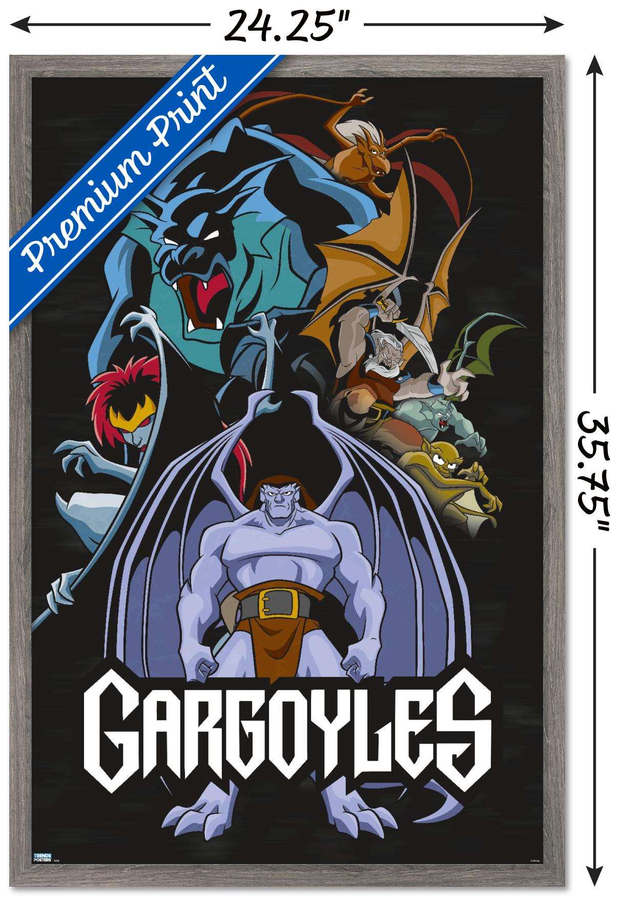 Disney Gargoyles - Group Wall Poster, 22.375" x 34", Framed