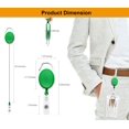 thumbnail image 2 of Soportes Retráctiles Porta Credenciales Fushing CarabinerBadgeReels20PGreen Pack 20 Unidades con Mosquetón, 2 of 5