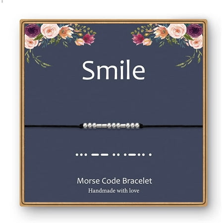 Morse Code Bracelet - Adjustable Secret Message Jewelry, Alloy Metal Bracelet Gift For Women & Friends