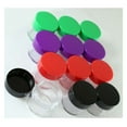 thumbnail image 2 of BIN BUDDY 2 Piece Clear Jars with Bright Colored Lids | 20 ml Capacity | Crafted from Sturdy Polypropylene | Ideal for Crafters, Jewelers & Collectors, 2 of 5