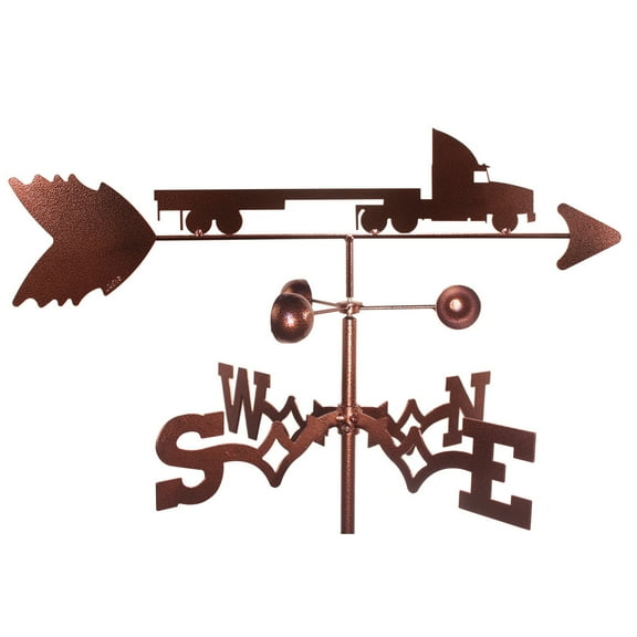SWEN Products Flat Bed Semi Truck Weathervane