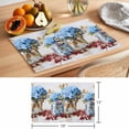 thumbnail image 6 of Spring Flowers Placemats Set of 4, Vintage Blue Hydrangeas in Bottle Watercolor Non-Slip Place Mats Washable Table Mats for Kitchen Dining Table Decorations Indoor/Outdoor, 6 of 9
