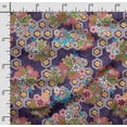 thumbnail image 2 of Soimoi Patchwork Print, Silk Fabric, Decor Sewing Fabric by The Yard 42 Inch Wide,Decorative Fabric for Shirts Suits Ties, Purple & Red, 2 of 5