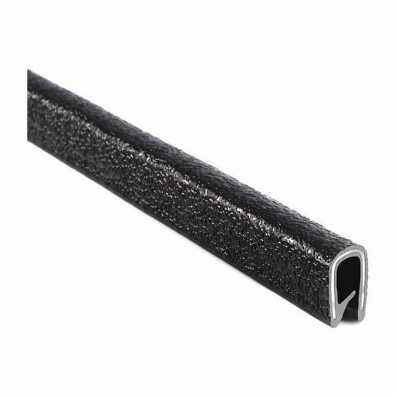 Trim-Lok Edge Trim, 25 ft L,Black, PVC, 3/8 in W 1645SB3-338-25