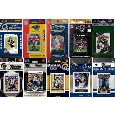 CandICollectables RAMS1015TS NFL St. Louis Rams 10 Different Licensed Trading Card Team Sets