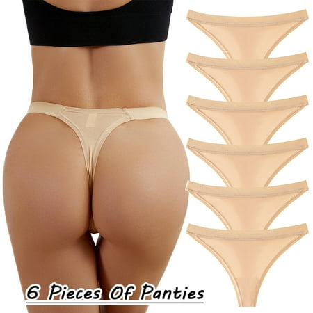 

Gubotare Women Panties Thong Womens Lace Panties Womens Hollow Sexy Butt Lifting Seamless Low Waist Comfortable Womens Briefs A XS