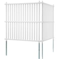 thumbnail image 2 of 2-Pack 48"W x 48"H Vinyl Fence Panels for AC Units, Trash Cans & Pool Equipment – Weatherproof Privacy Screen, 2 of 11