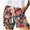 D, variant on Womens Shorts Elastic Waist Casual Drawstring Summer C Printed Lightweight Pants With Pockets Workout Shorts