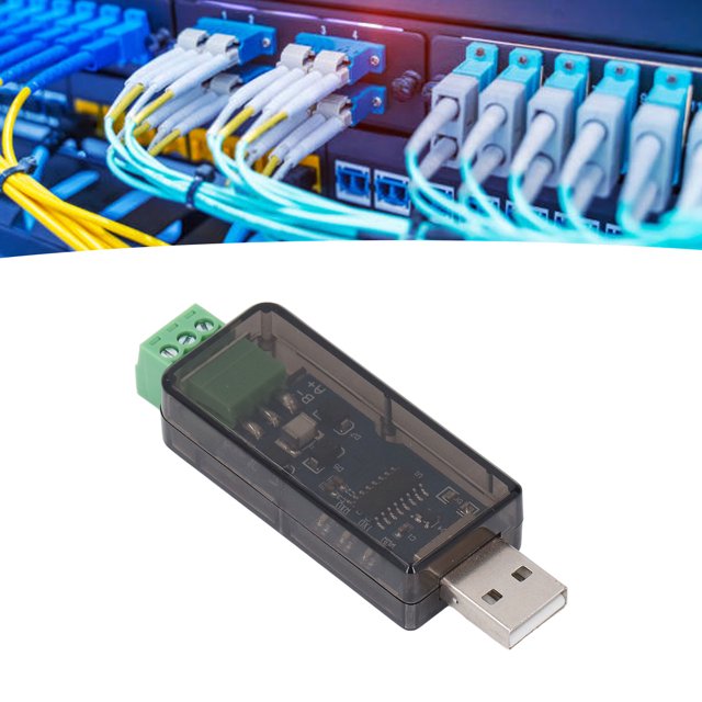 USB To RS485 Converter, Transient Suppression Diode Non Static Half Duplex USB To RS485 Converter Industrial Adapter CH343G Chip Drive for Printers