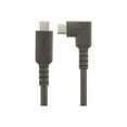 thumbnail image 2 of StarTech.com 1.6ft (50cm) Rugged Right Angle USB-C Cable, USB 3.2 Gen 2 (10 Gbps), USB C to C Data Transfer Cable, 4K 60Hz DP Alt Mode, 100W Power Delivery - 90 Degree USB-C Cable (RUSB31CC50CMBR) - USB cable - 24 pin USB-C (M) straight to 24 pin USB-C (M) right-angled - USB 3.2 Gen 2 - 1.6 ft - 4K60Hz support, rugged - black, 2 of 10