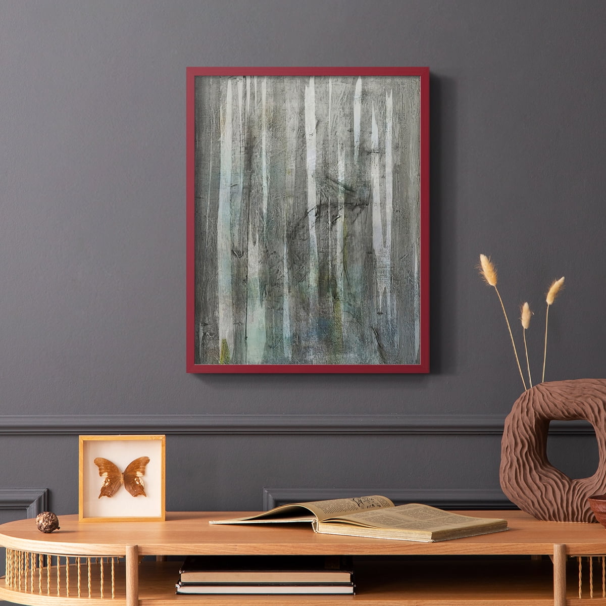 Birch Forest Abstracts I in Paper Solid Wood 8 x 10 Framed Print