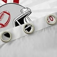 thumbnail image 4 of Manfei American Football City Curtains for Living Room,Houston Blackout Curtains Set of 2 (52x84),Gray Rugby Helmet Curtains and Drapes (52x84) For Boys,Lightweight Room Decoration, 4 of 6